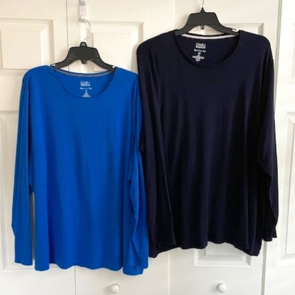 Croft & Barrow NWOT Womens Long-Sleeve Tees (4X)